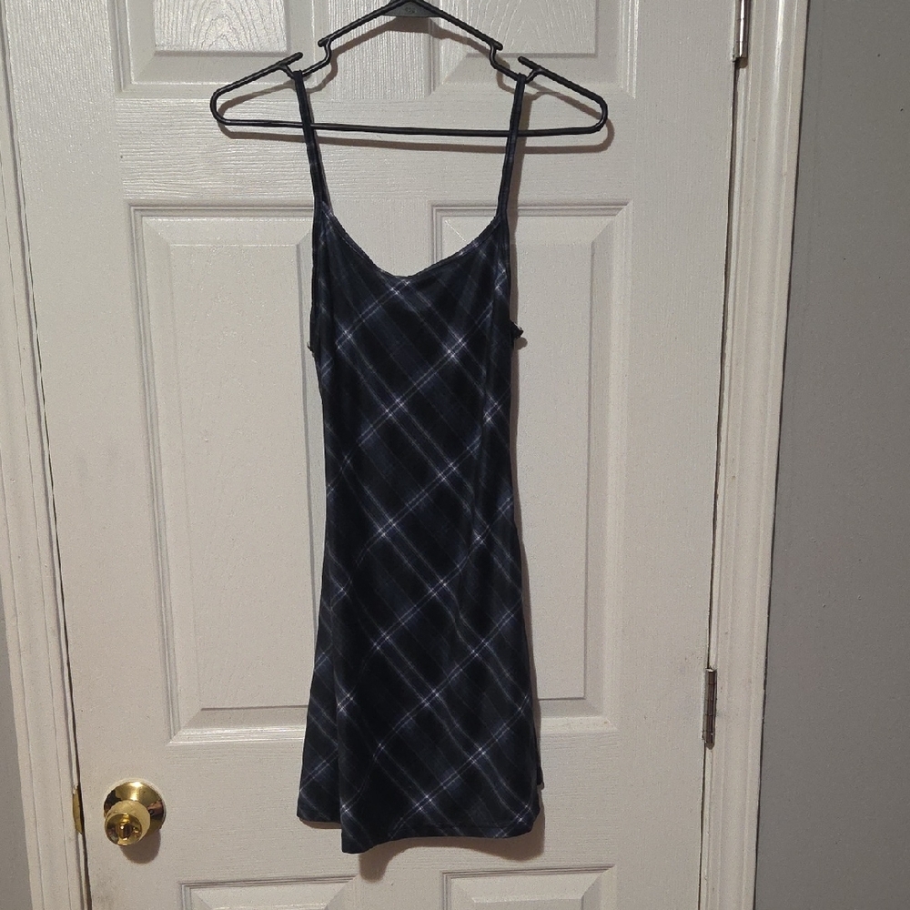 Plaid Spaghetti Strap Dress